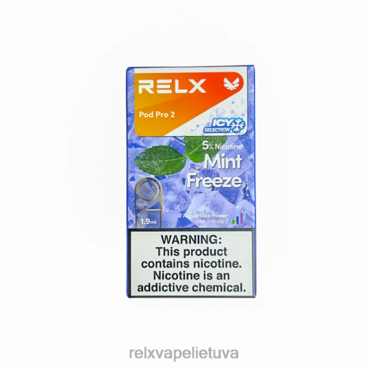 Order RELX Pods | RELX pod pro 2 - 3 ankštys mėtų užšaldymas F8PPV100