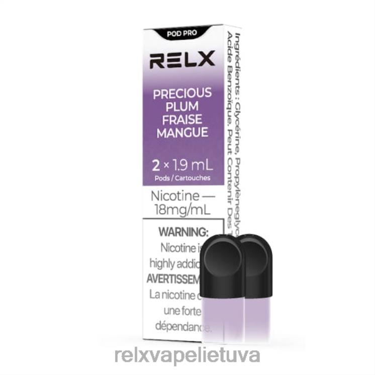 RELX Flavors Pods | RELX pod pro - 2 ankštys brangioji slyva F8PPV4