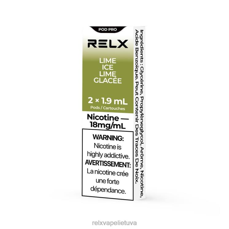 RELX Flavors Pods | RELX pod pro - 2 ankštys kalkių ledas F8PPV24