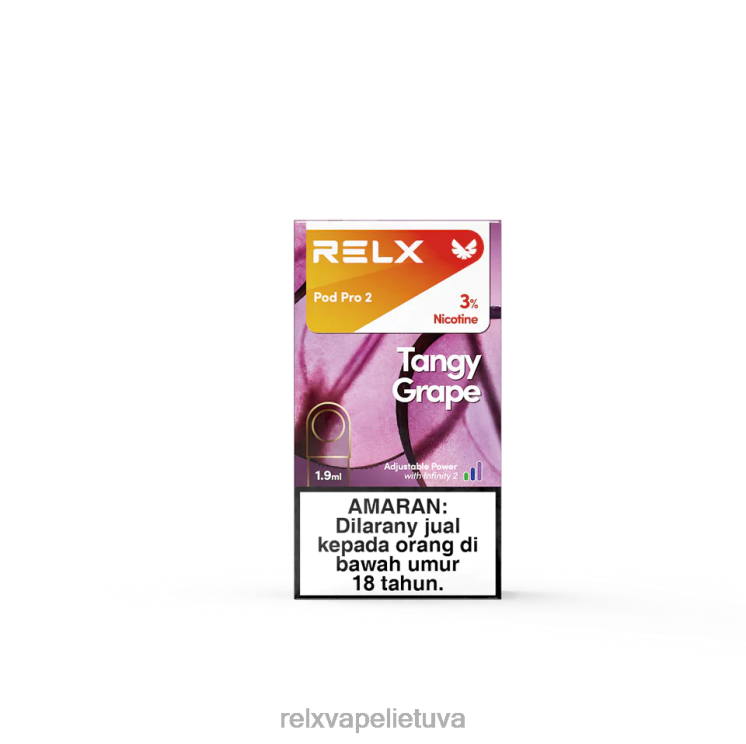 RELX Pods Online | RELX pod pro 2 - 3 ankštys aštri vynuogė F8PPV107
