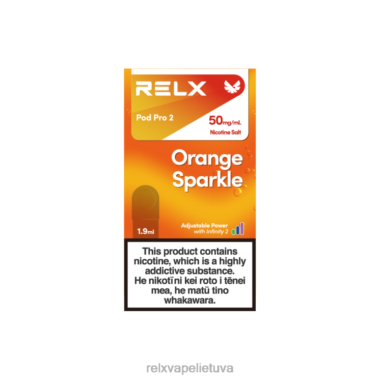 RELX Vape Disposable | RELX pod pro 2 - 3 ankštys oranžinis blizgesys F8PPV99