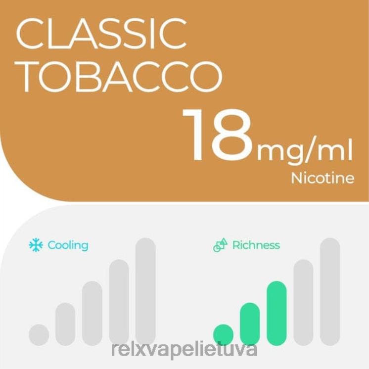 RELX Vape Lietuva | RELX pod pro - 2 ankštys klasikinis tabakas F8PPV22