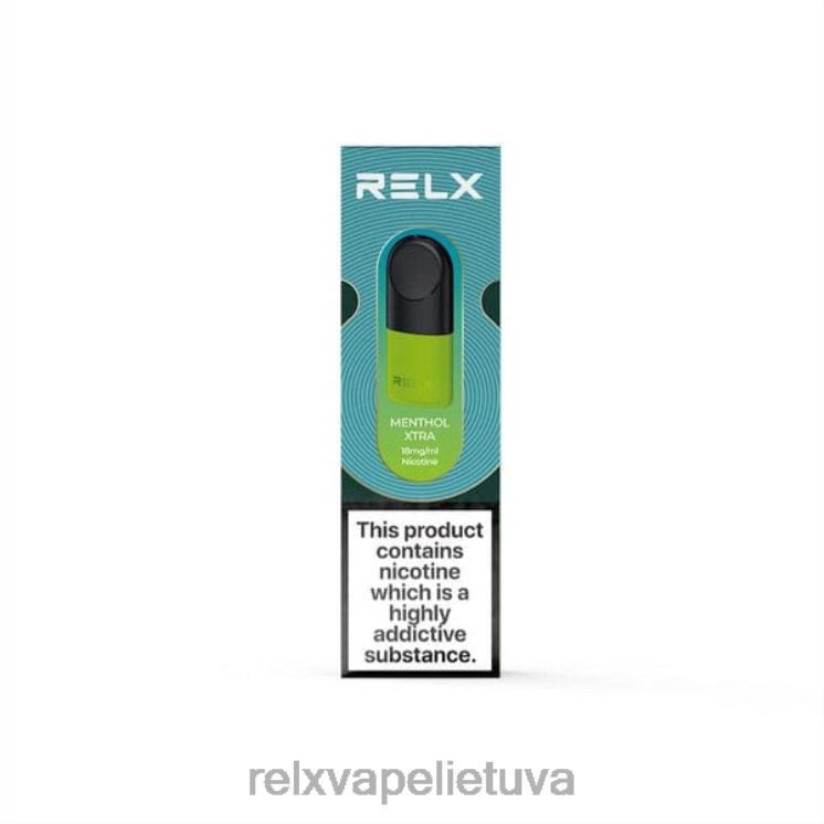 RELX Vape Lietuva | RELX ankštis mentolis xtra F8PPV32