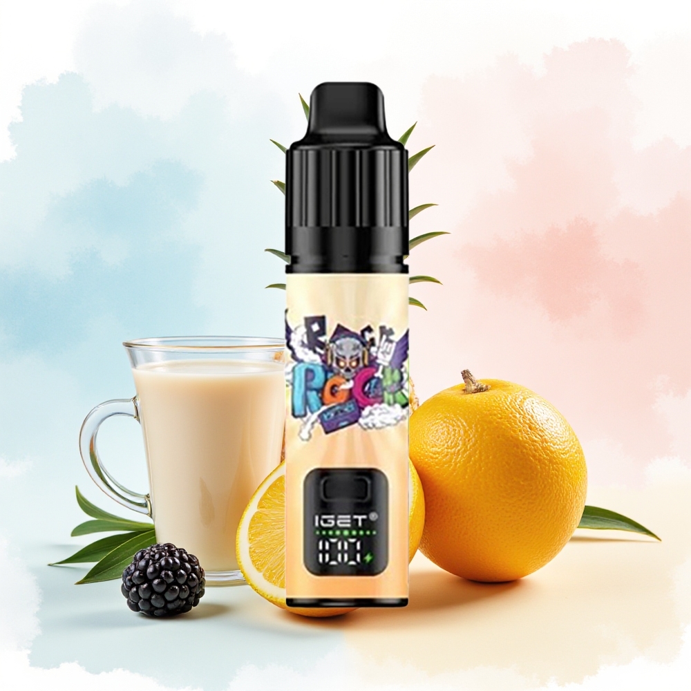 IGET BAR PLUS S3 POD 10000 Puffs 5% (50mg/mL) Juodųjų serbentų Ananasas Apelsinas Wholesale Lithuania