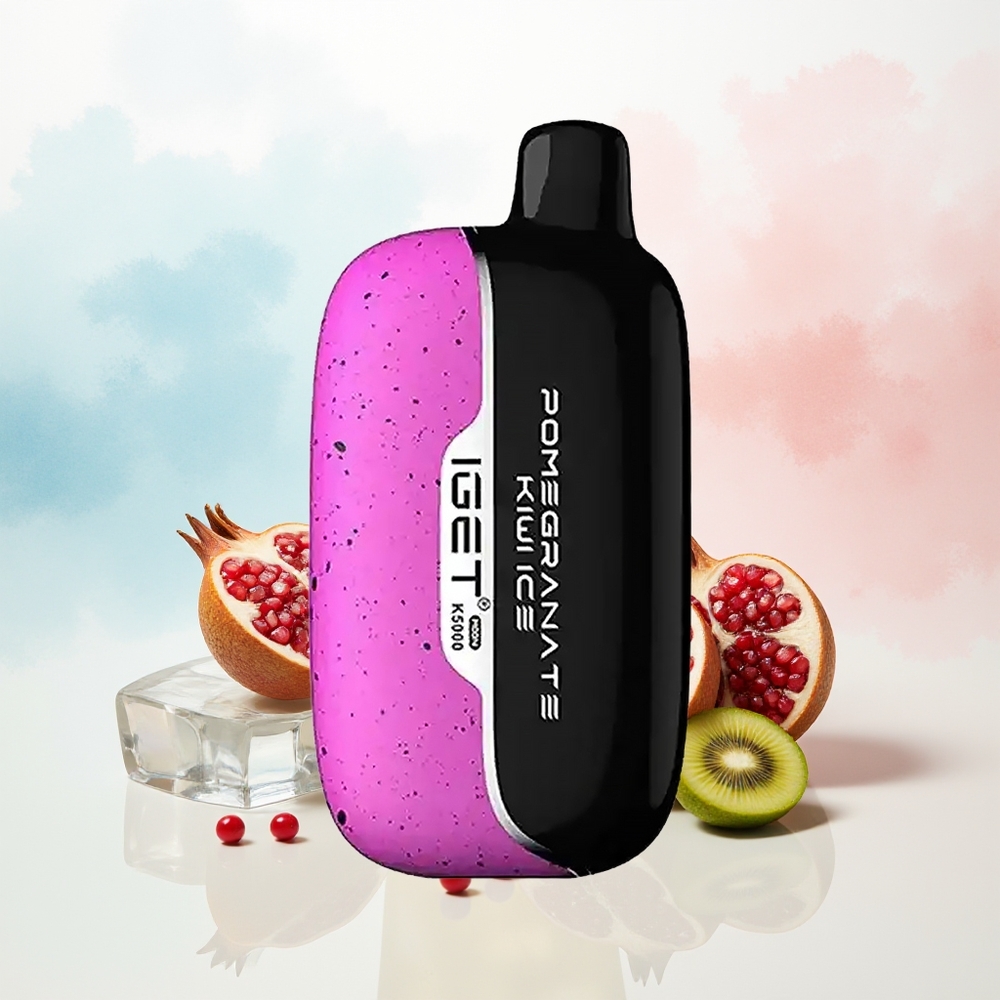 IGET Moon K5000 5000 Puffs 1.35 Ohm Granata Kiwi Ledas Wholesale Lithuania