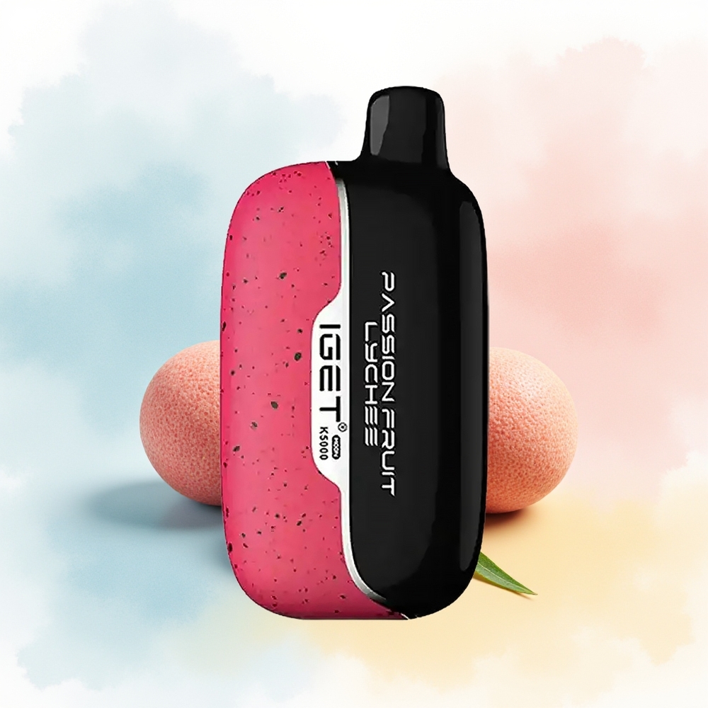 IGET Moon K5000 5000 Puffs 1.35 Ohm Mesh Coil Passion Fruit Lychee Didmeninė Lietuva