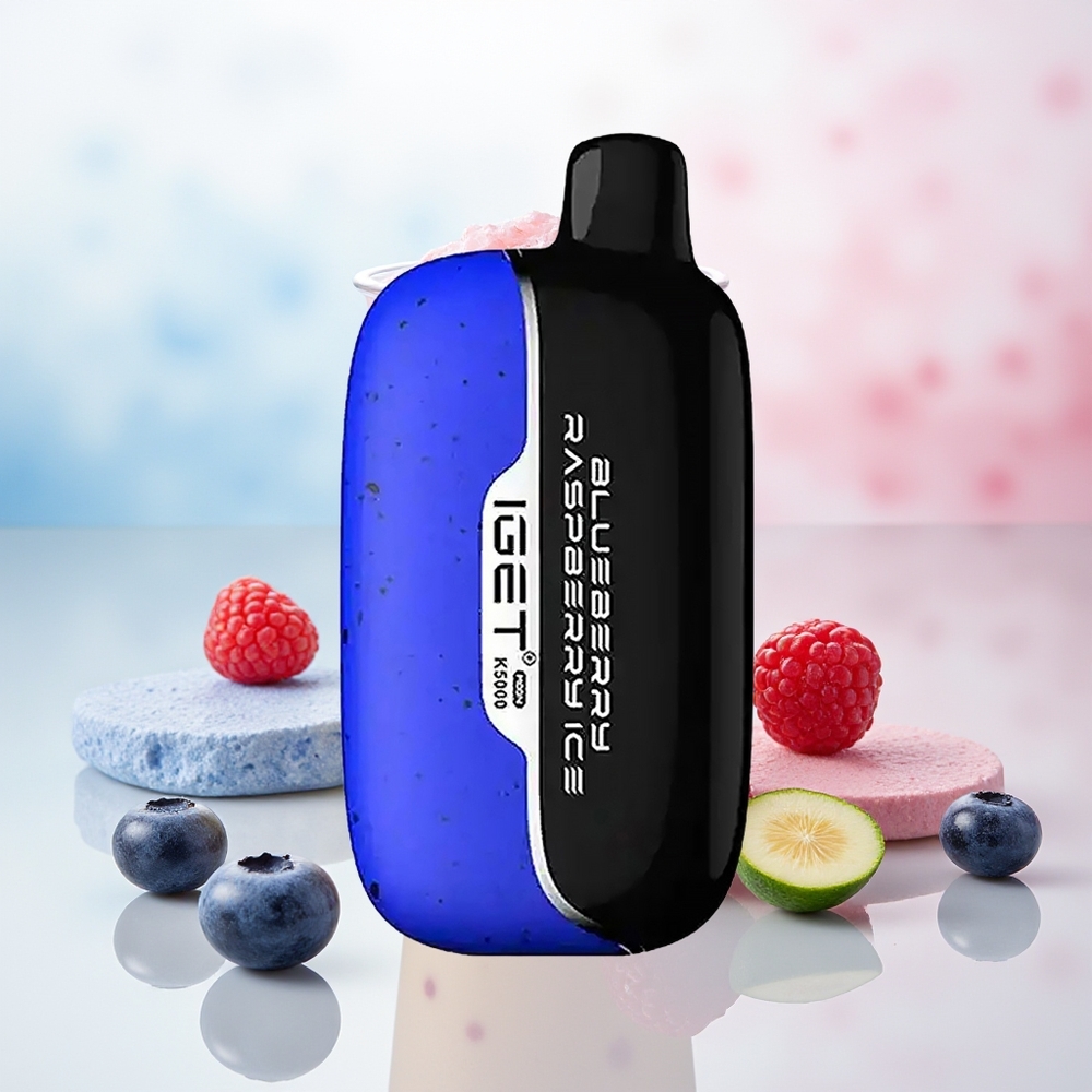 IGET Moon K5000 5000 Puffs 49.5x25.3x99.4 mm Mėlynųjų Serbentų ir Aviečių Ledas Wholesale Lithuania