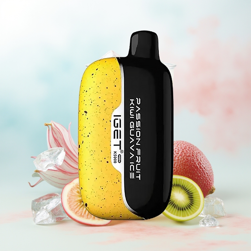 IGET Moon K5000 5000 Puffs PC Passion Fruit Kiwi Guava Ice Didmeninė prekė Lietuvoje