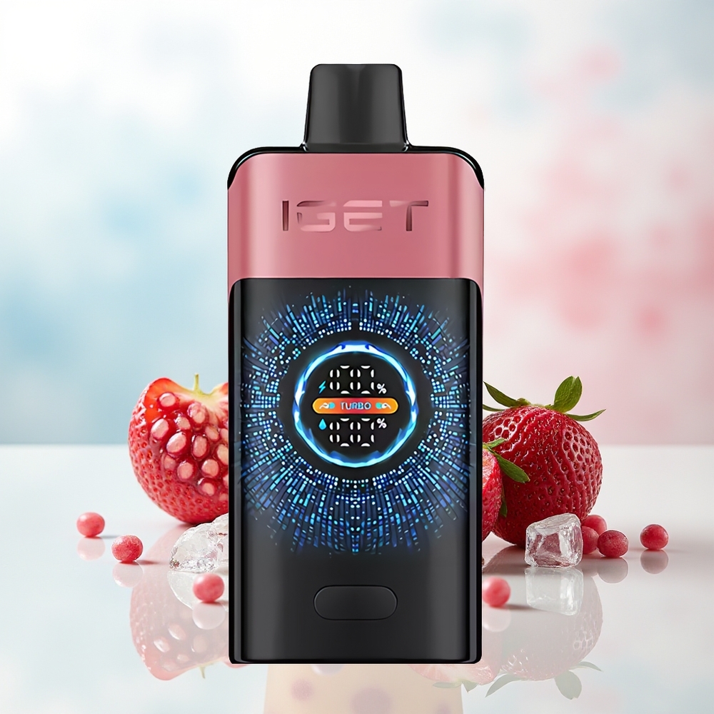 IGET ONE 12000 Puffs 2700 mAh Large Curved Color Screen Braškė Granatas Ledas Wholesale Lithuania