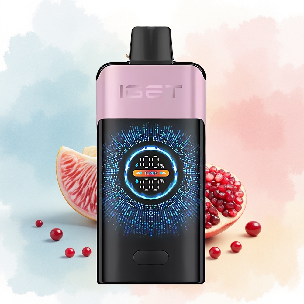 IGET ONE 12000 Puffs 2700 mAh Large Curved Color Screen Vyšnia Granatas Wholesale Lithuania