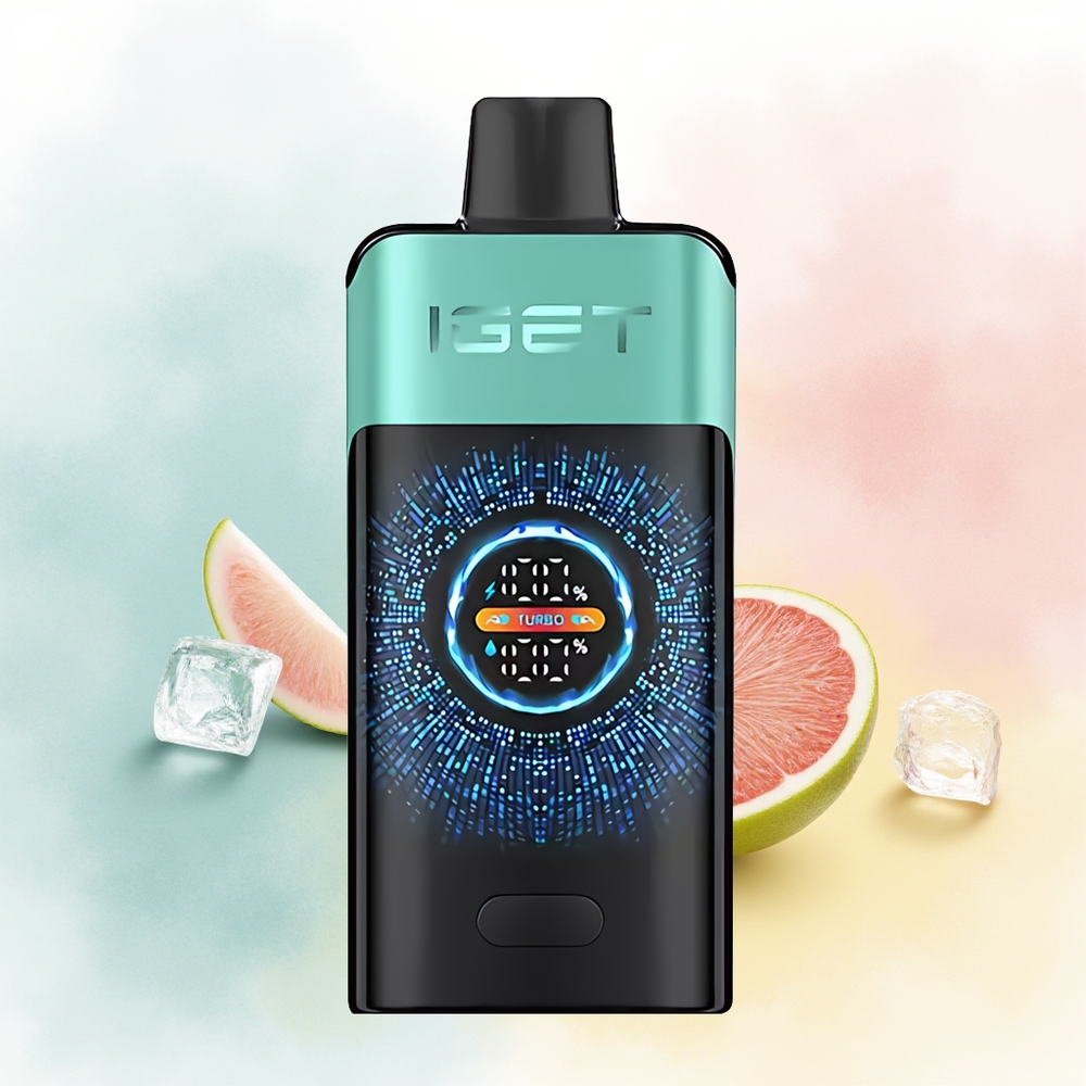 IGET ONE 12000 Puffs Didelis Išlenktas Spalvotas Ekranas 2700 mAh Kalnų Šaltinis Mėtų Ledas Wholesale Lithuania