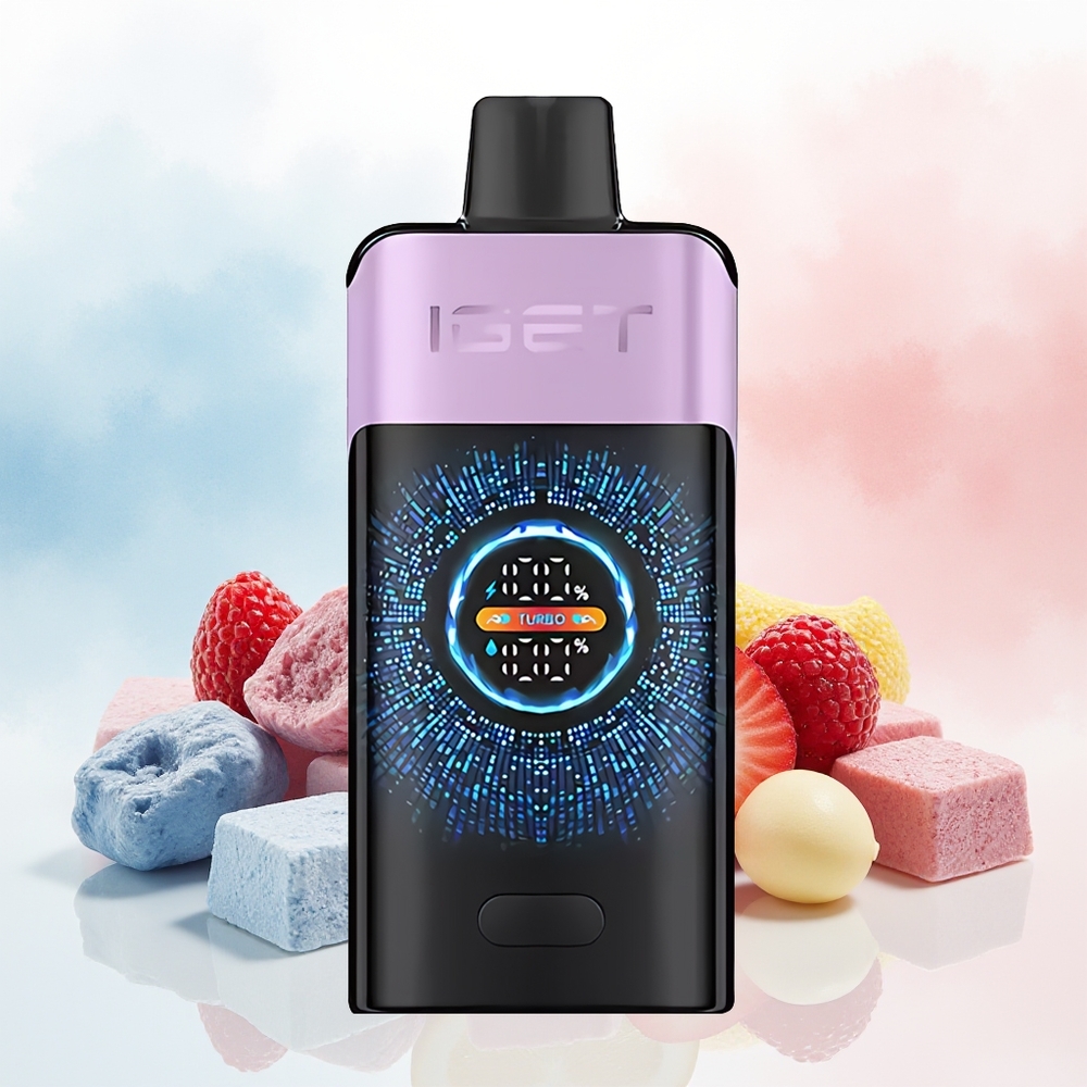 IGET ONE 12000 Puffs Didelis Išlenktas Spalvotas Ekranas ir 2700 mAh Baterija Mišrios Uogos Ledas Wholesale Lithuania