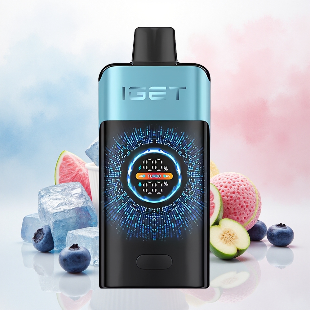 IGET ONE 12000 Puffs Dual Mesh Coil Large Curved Color Screen Mėlynųjų Uogų Ledas Wholesale Lithuania