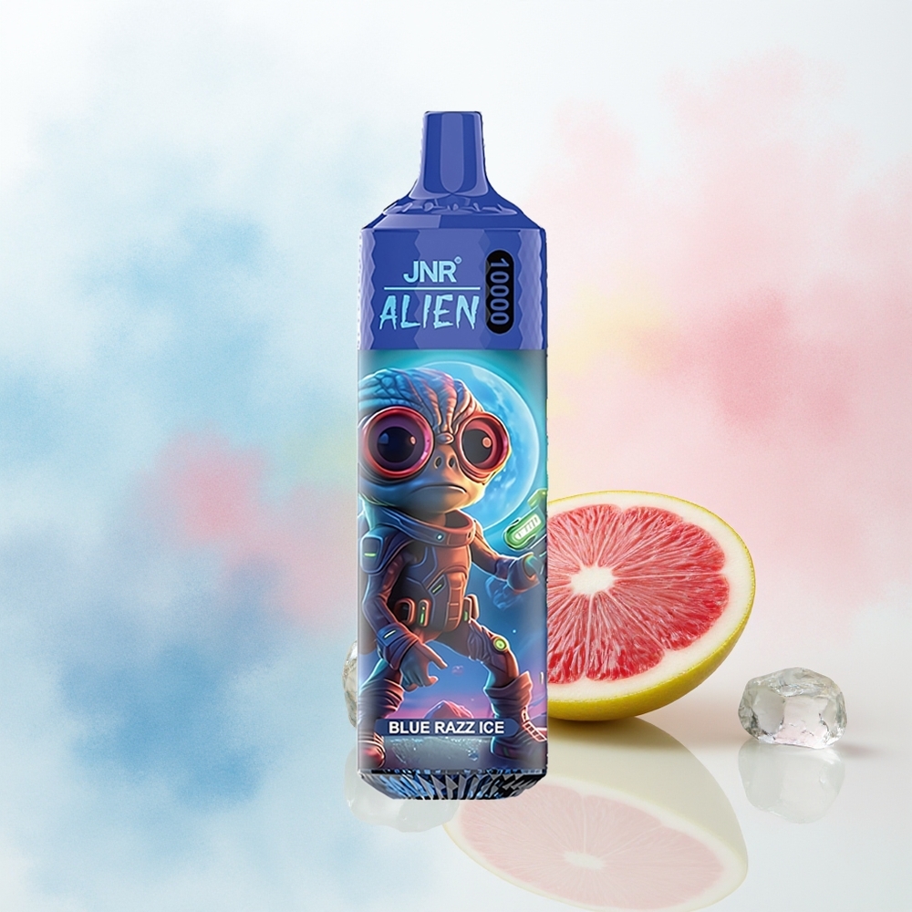 JNR Alien 10000 Puffs 850mAh LED Mėlynų Uogų Ledas Lietuva Didmeninė Prekyba