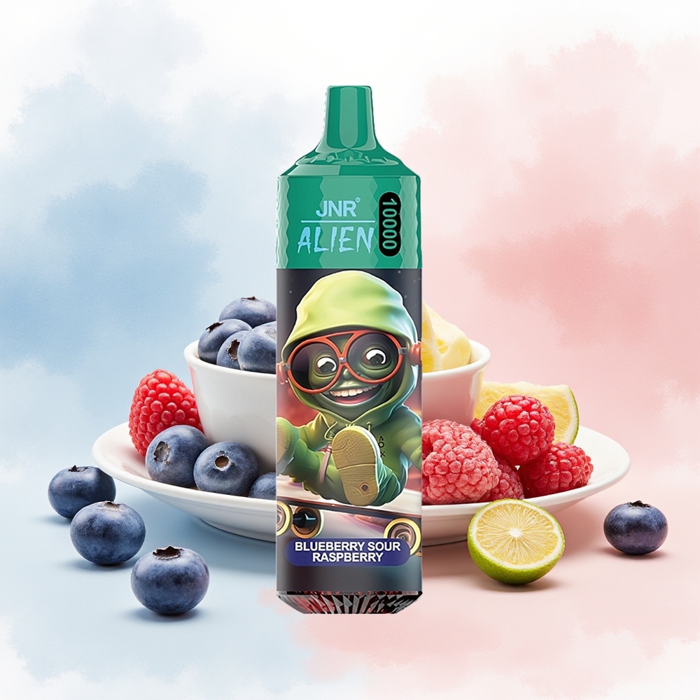 JNR Alien 10000 Puffs 850mAh LED Mėlynųjų Gervuogių Rūgščios Avietės Wholesale Lithuania