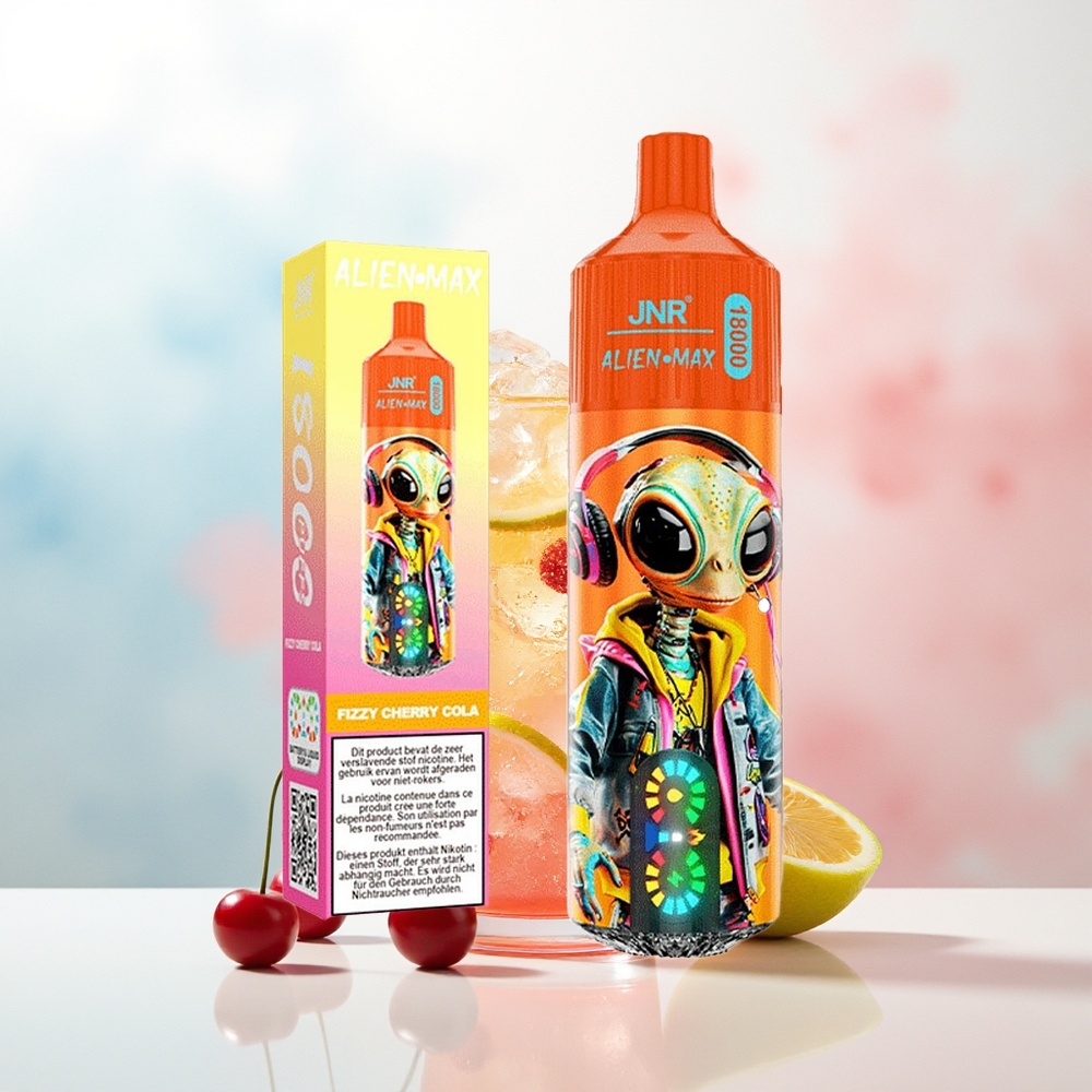 JNR Alien Max 18000 Puffs Dual Core Type-C Fizzy Vyšnia Kola Wholesale Lithuania