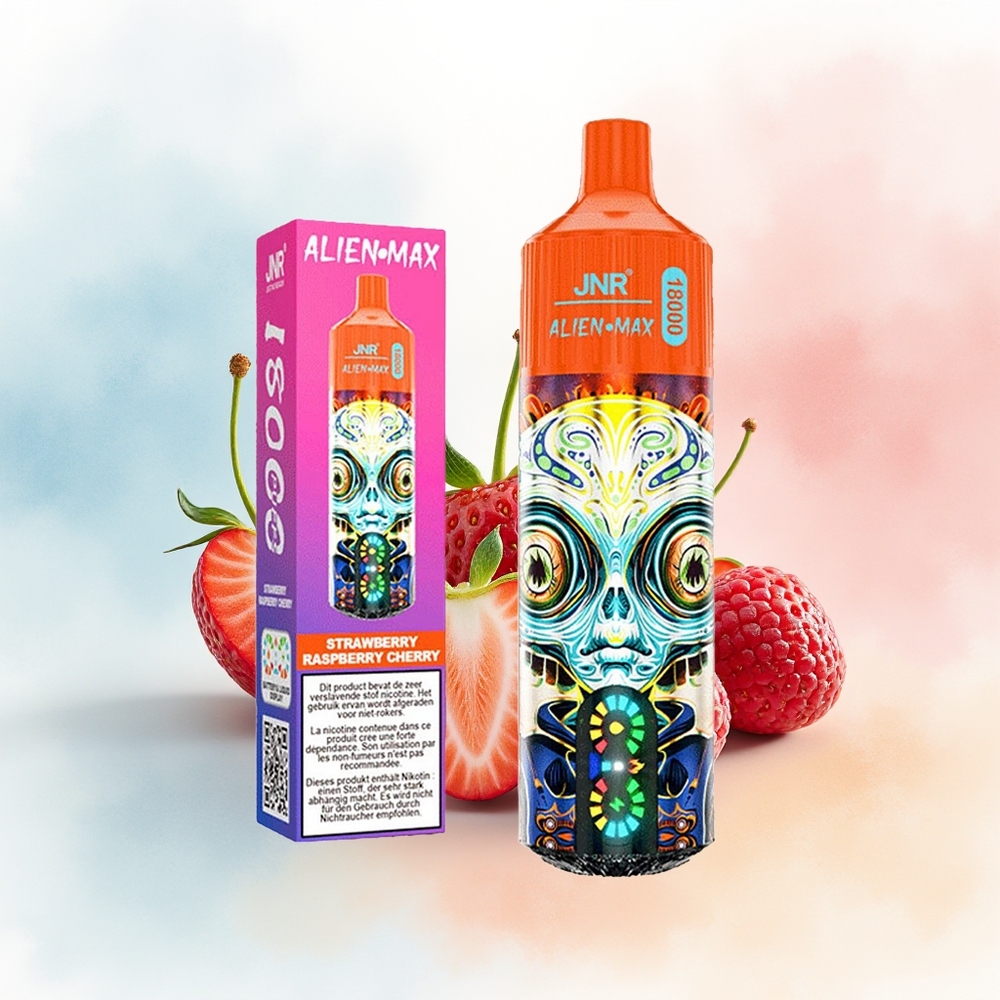 JNR Alien Max 18000 Puffs Dual Mesh 28ml Braškė Avietė Vyšnia Wholesale Lithuania