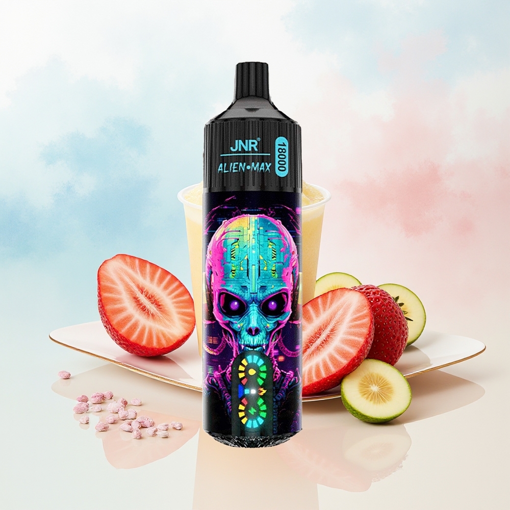 JNR Alien Max 18000 Puffs Dual Mesh 28ml Braškinis Bubba Lietuva Didmeninė Prekyba