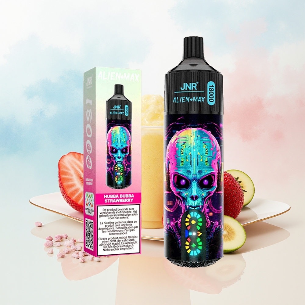 JNR Alien Max 18000 Puffs Dual Mesh 28ml Braškinis Bubba Lietuva Didmeninė Prekyba