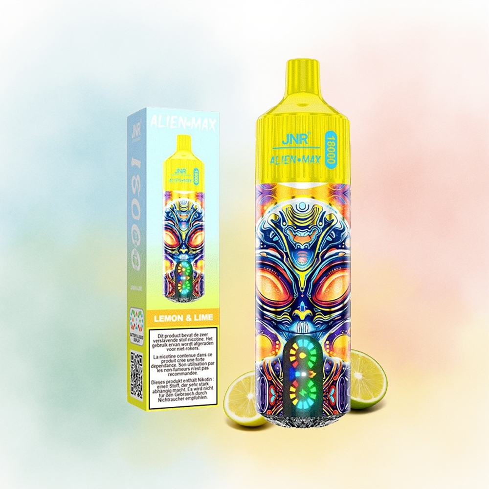 JNR Alien Max 18000 Puffs Dual Mesh & 28ml Citrinų ir Žaliųjų Citrinų Lithuania Wholesale
