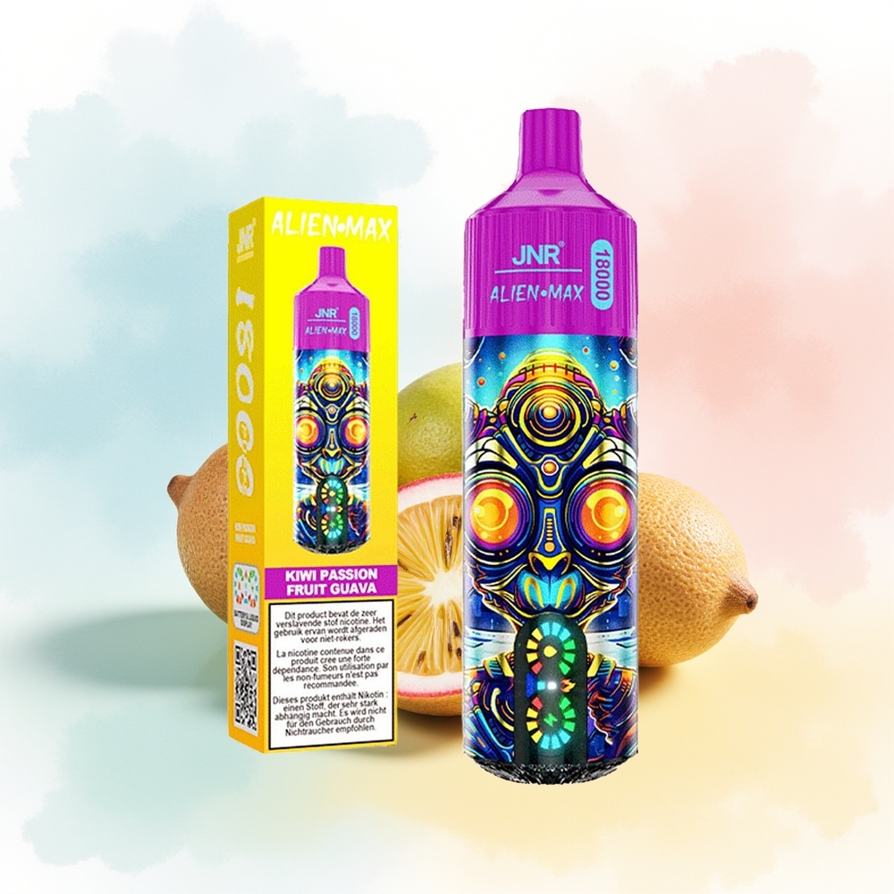 JNR Alien Max 18000 Puffs Dual Mesh 28ml Kiwi Pasiflora Guava Didmena Lithuania