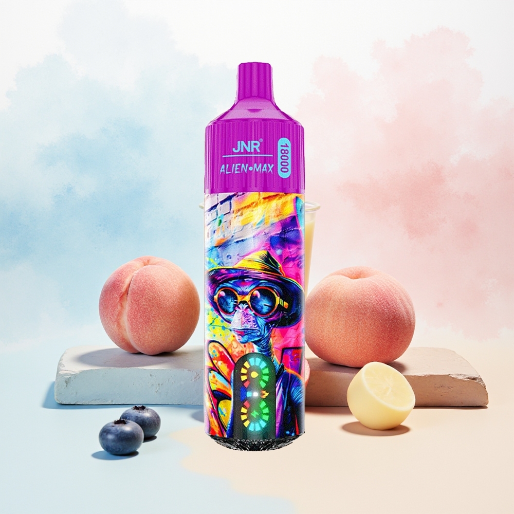 JNR Alien Max 18000 Puffs Dual Mesh 28ml Persikų Mėlynų Uogų Saldainiai Wholesale Lithuania