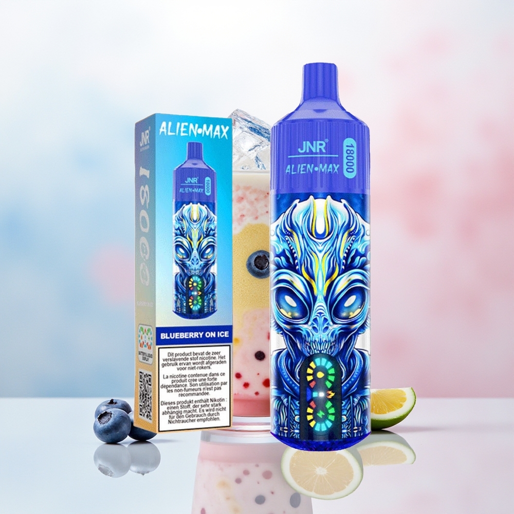 JNR Alien Max 18000 Puffs Dual Mesh Blueberry On Ice Didžioji Lietuva Wholesale Lithuania