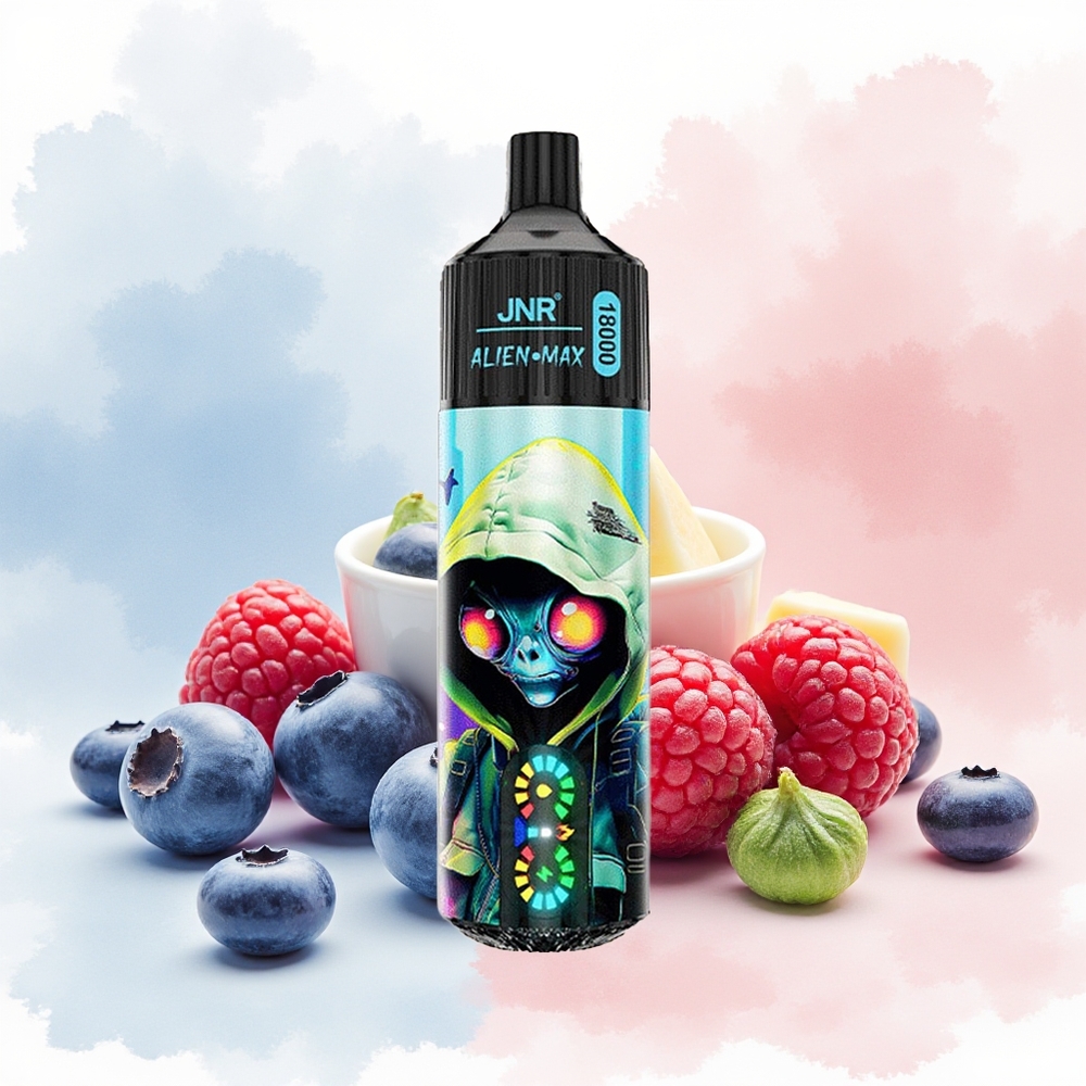 JNR Alien Max 18000 Puffs Dual Mesh Coil Type-C Mėlynių Aviečių Wholesale Lithuania