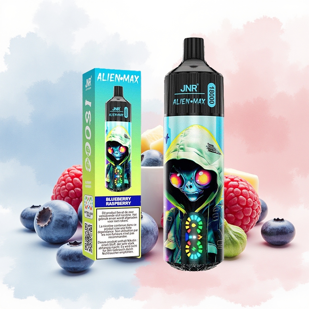 JNR Alien Max 18000 Puffs Dual Mesh Coil Type-C Mėlynių Aviečių Wholesale Lithuania