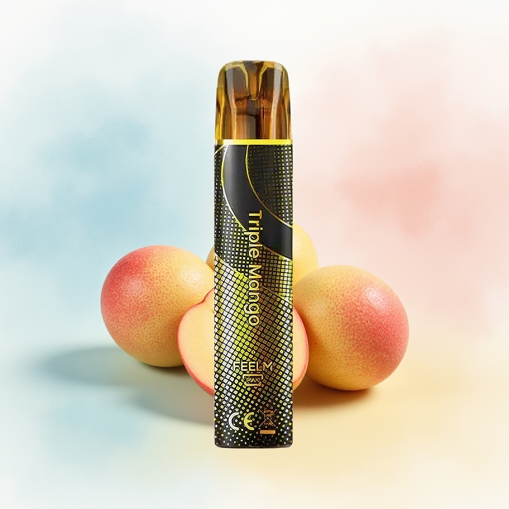 JNR Black&Golden 800 550mAh Puffų Triple Mango Didmeninė Lietuva