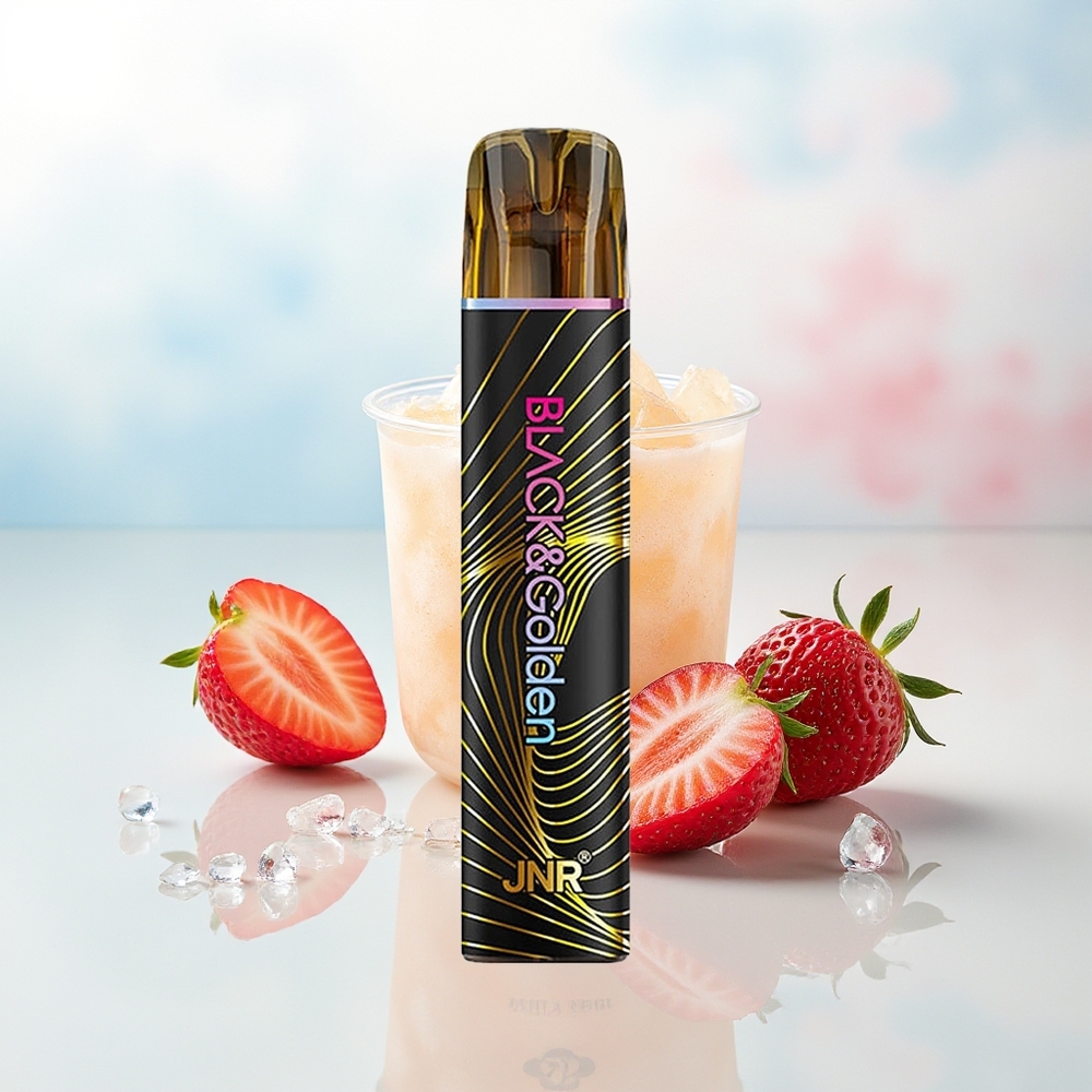JNR Black&Golden 800 Puffs 2ml Braškinis Ledas Wholesale Lithuania