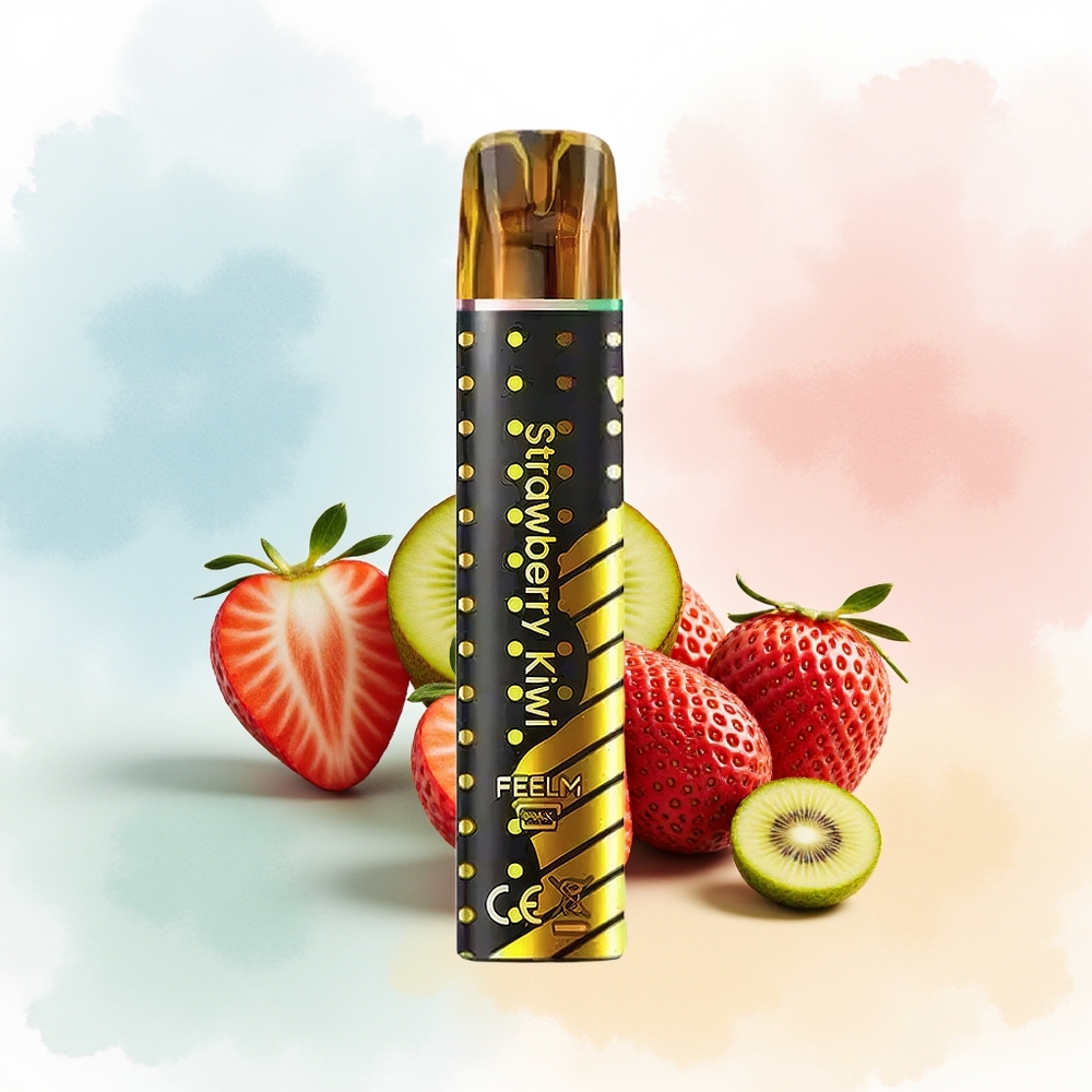 JNR Black&Golden 800 Puffs 550mAh Braškių-Kiwi Didmeninė Prekyba Lietuva