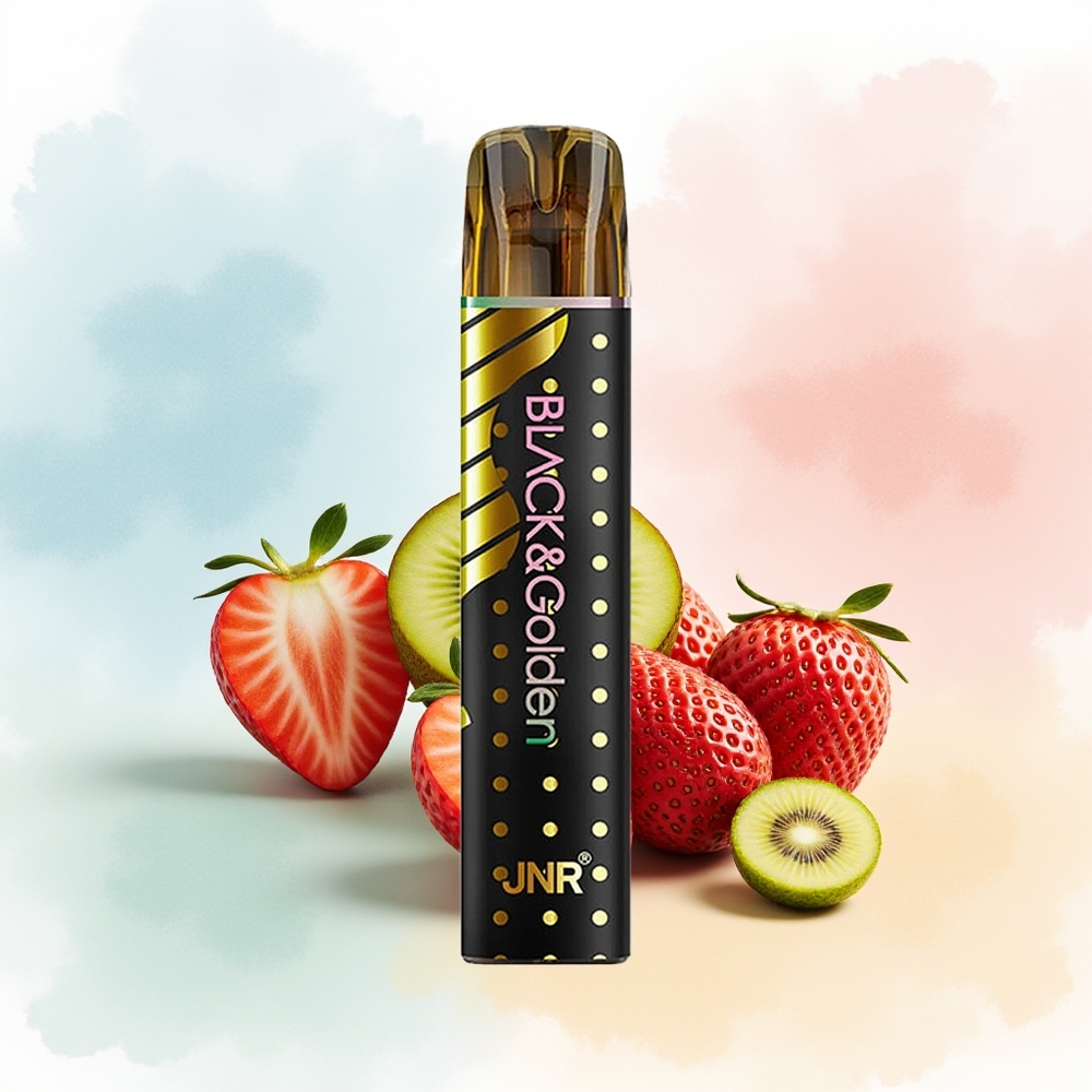 JNR Black&Golden 800 Puffs 550mAh Braškių-Kiwi Didmeninė Prekyba Lietuva