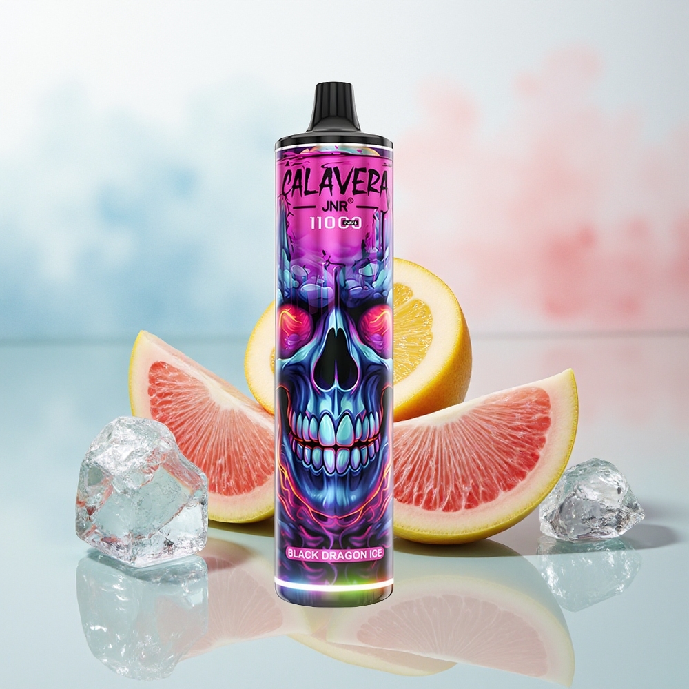 JNR Calavera 11000 Puffs 21ml 850mAh Juodojo Drakono Ledas Wholesale Lithuania