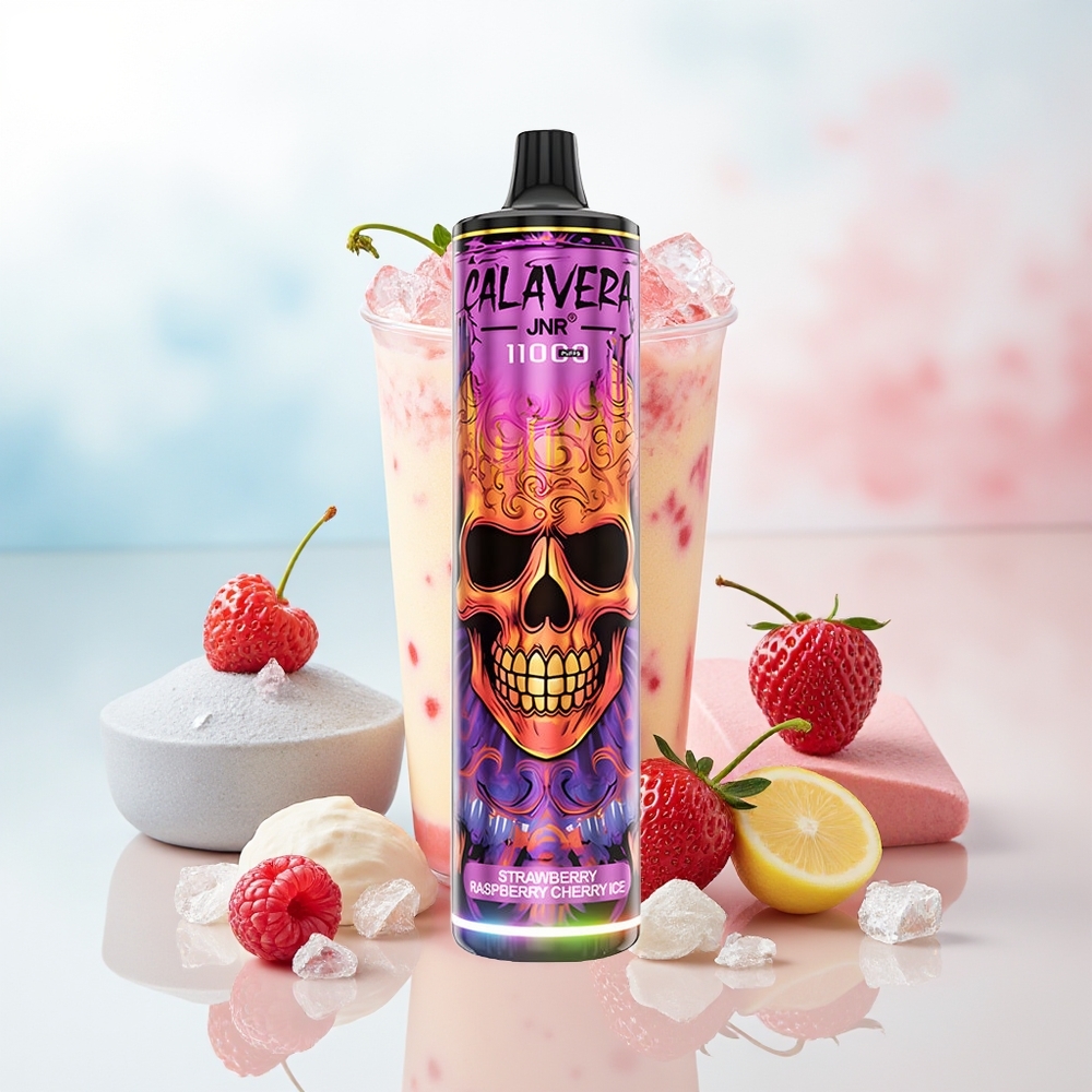 JNR Calavera 11000 Puffs Type-C 21ml Braškų Aviečių Šaltojo vyšnios Lithuania Wholesale