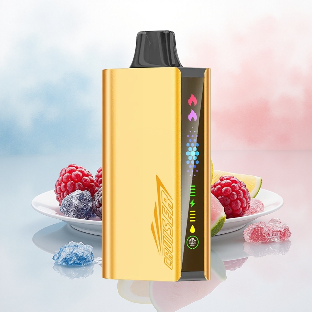 JNR Cruiser 12000 Puffs Built-in 3500 mAh Battery Animation Screen Display Juodųjų Gervuogių Ledas Wholesale Lithuania