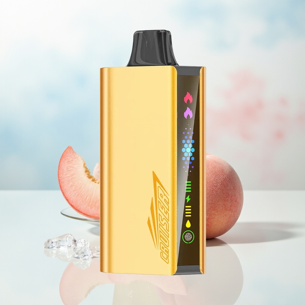 JNR Cruiser 12000 Puffs Built-in 3500 mAh Battery Animation Screen Display Persikų Ledas Lithuania Wholesale