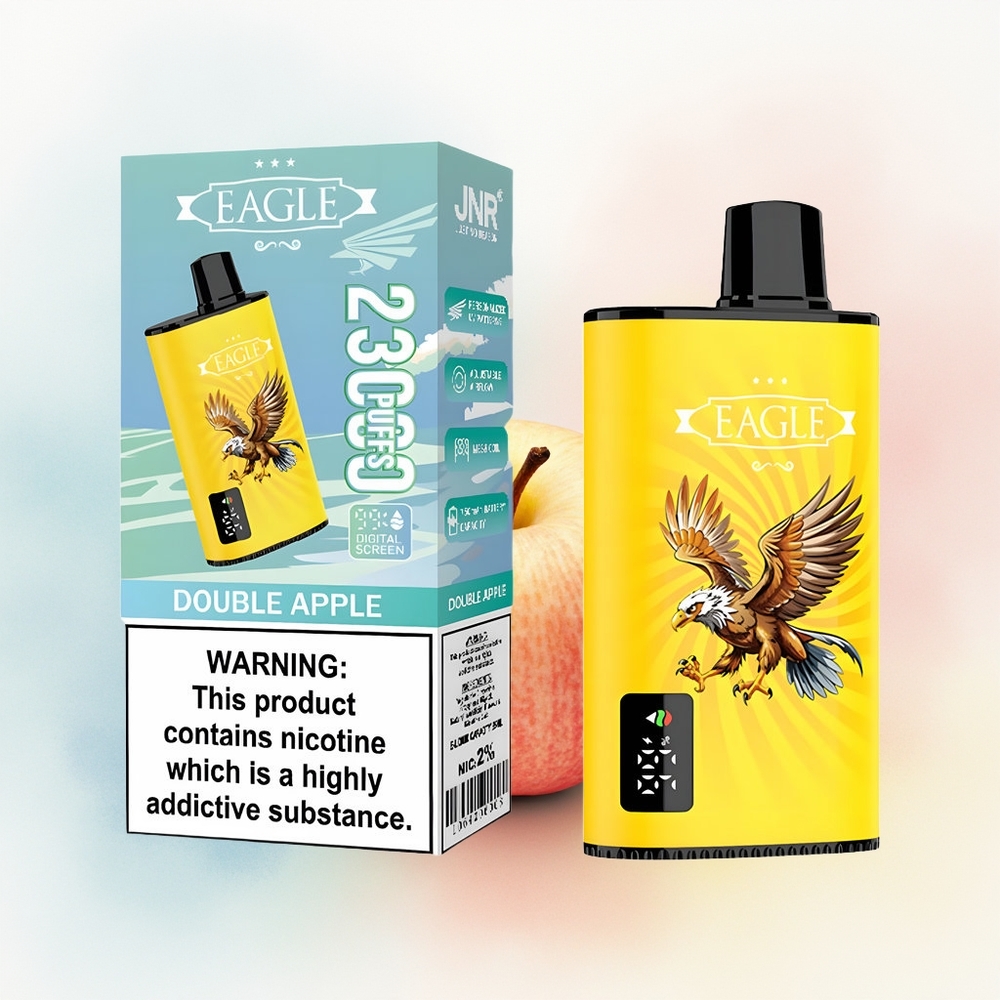 JNR EAGLE Smart 23000 Puffs Adjustable Airflow 25ml Dvynių Obuolių Didmeninė Prekyba Lietuva