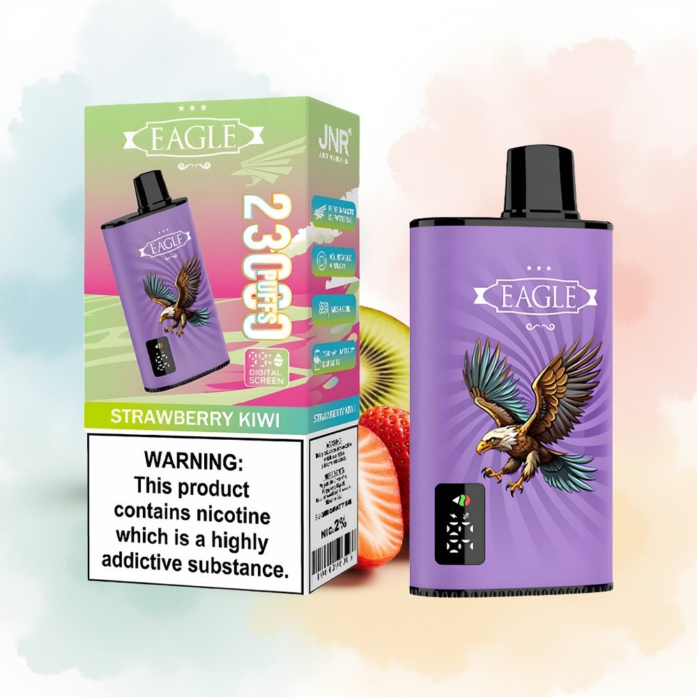 JNR EAGLE Smart 23000 Puffs Adjustable Airflow Type-C Brūkšnienų Agurkų Wholesale Lithuania