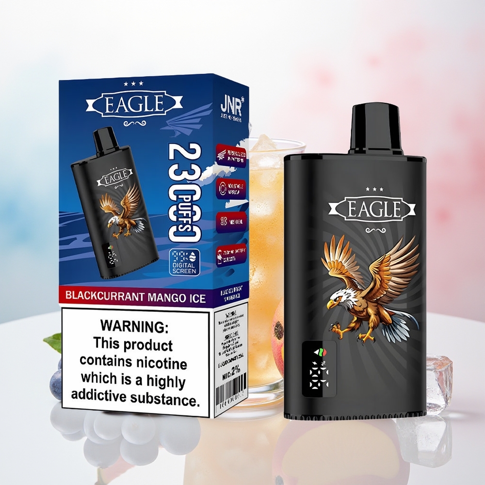 JNR EAGLE Smart 23000 Puffs Adjustable Airflow Type-C Juodųjų serbentų mango ledas Wholesale Lithuania