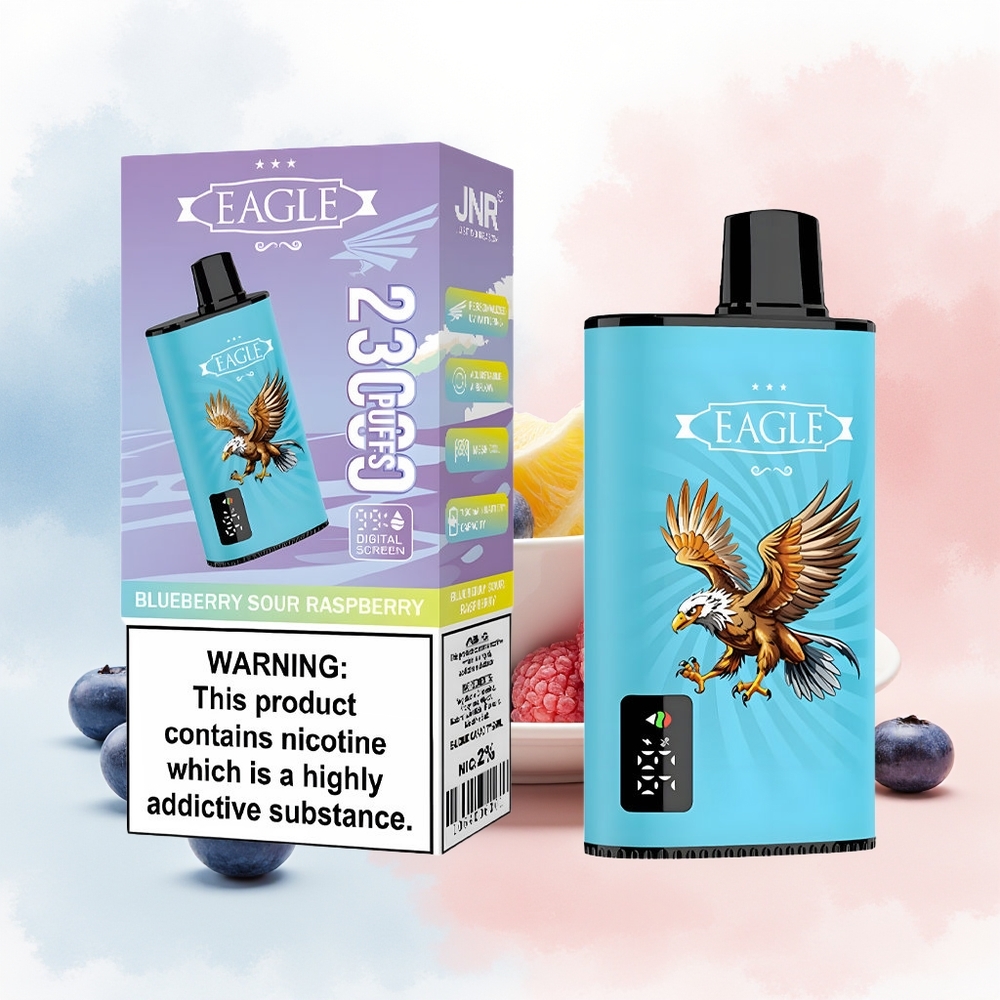 JNR EAGLE Smart 23000 Puffs Adjustable Airflow Type-C Mėlynųjų Serbentų Rūgščiosių Aviečių Wholesale Lithuania