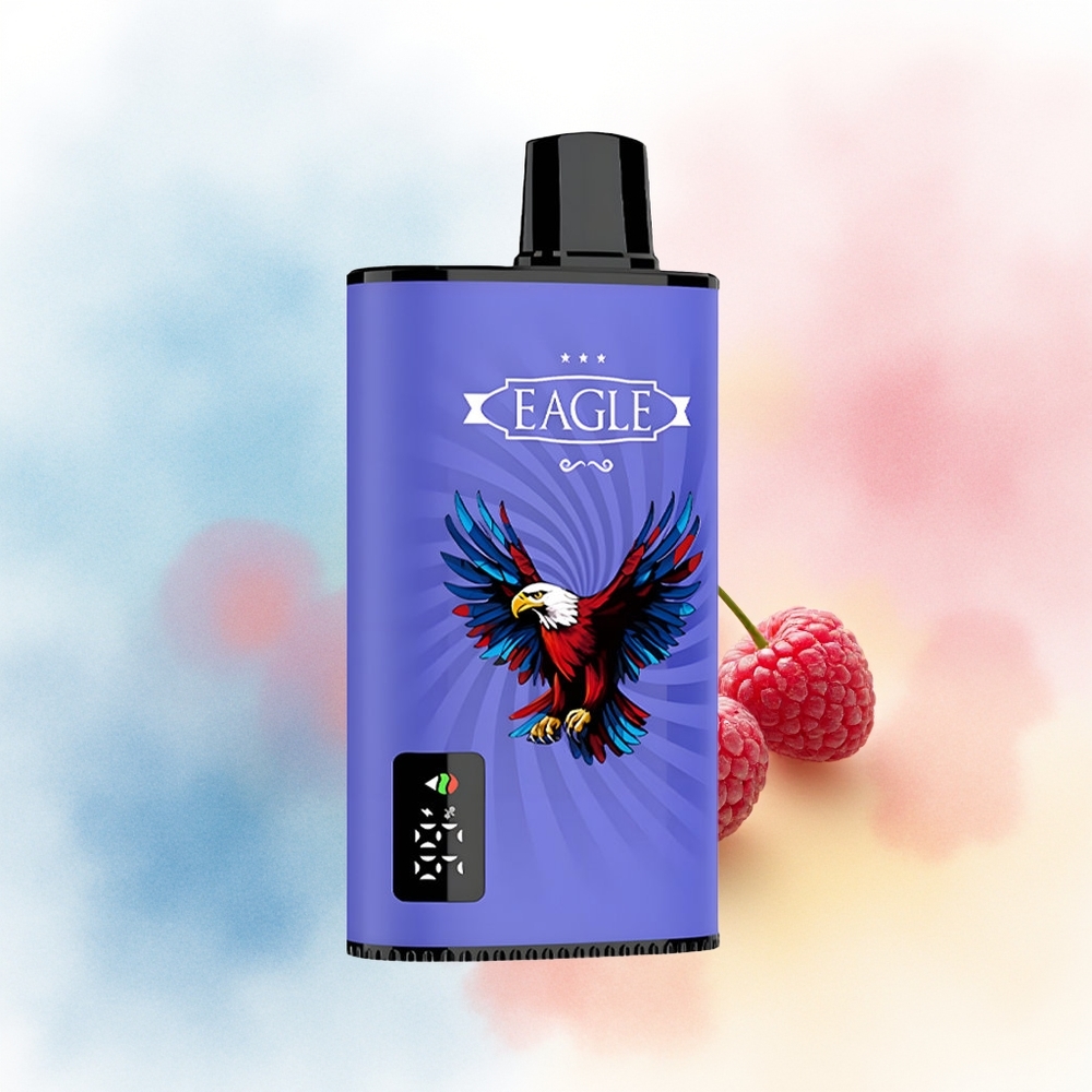 JNR EAGLE Smart 23000 Puffs Adjustable Airflow Type-C Mėlyna Razz Vyšnia Lietuvos Didmeninė Prekyba