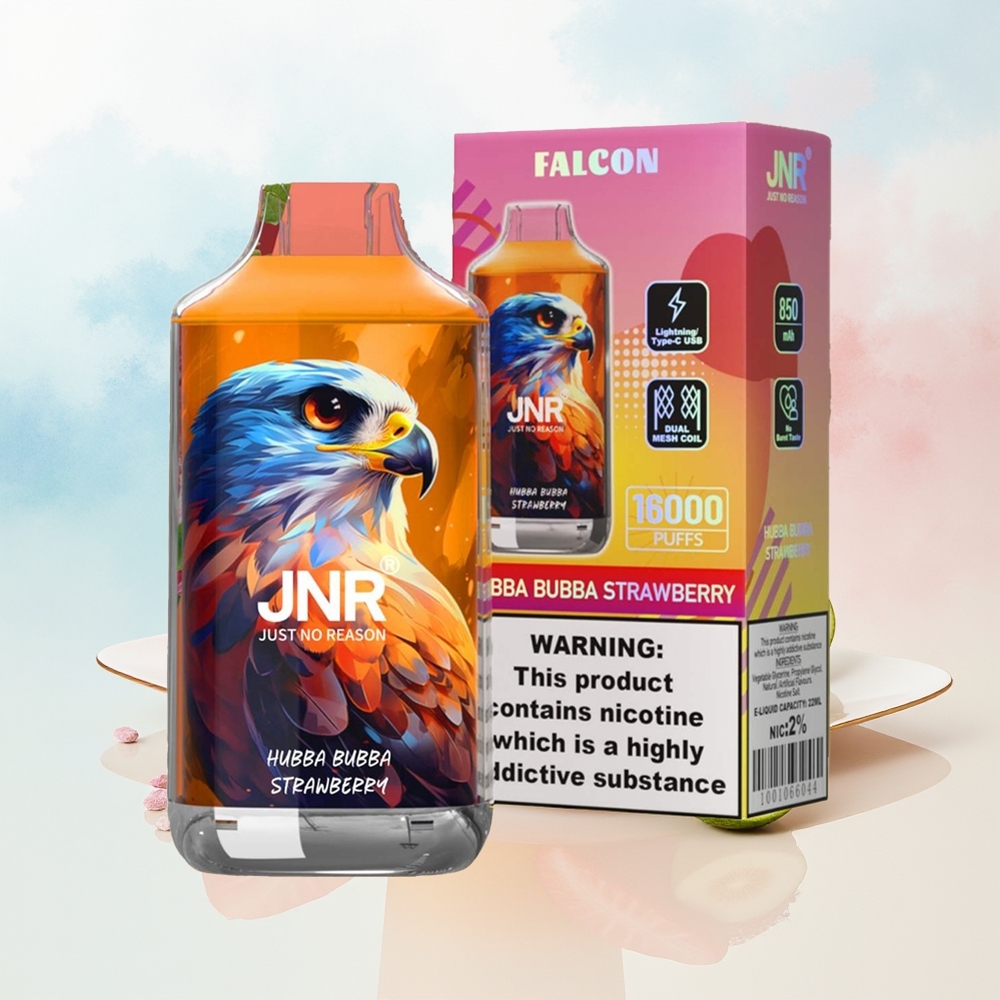 JNR Falcon 16000 Puffs 22ml Hubba Bubba Braškė Wholesale Lithuania