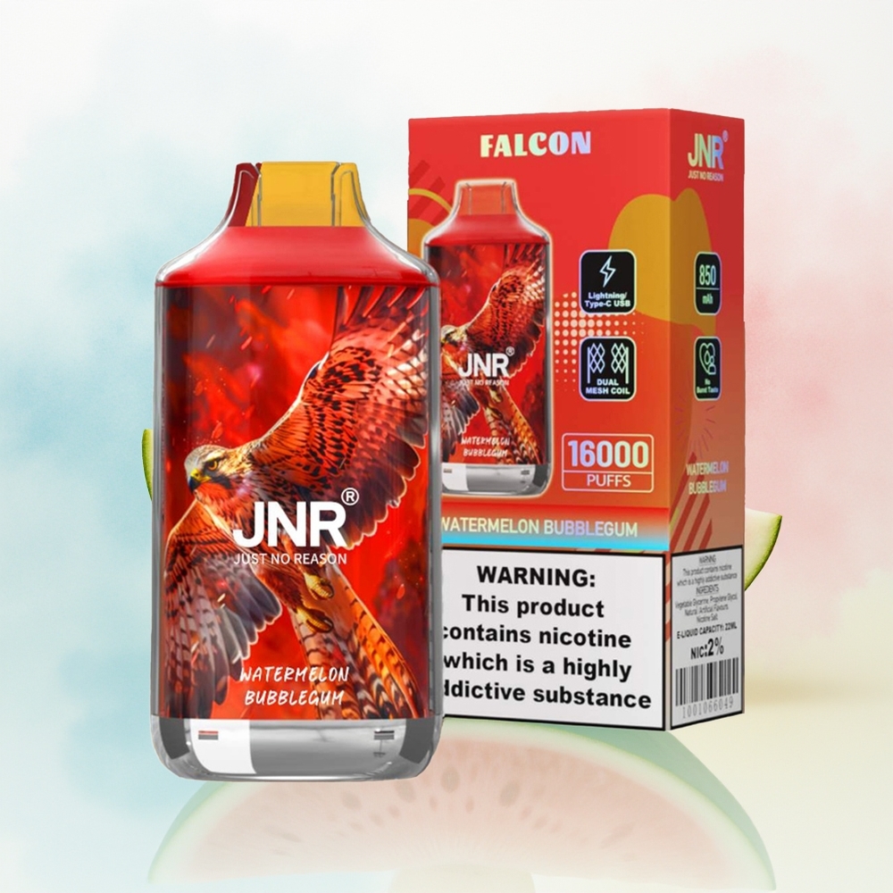 JNR Falcon 16000 Puffs 850 mAh Arbūzas Kramantis Gumos Vilko Lietuva