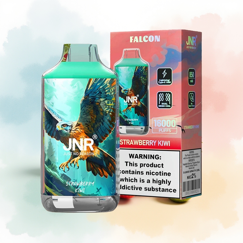 JNR Falcon 16000 Puffs 850 mAh Braškių Kiwi Strawberry Kiwi Wholesale Lithuania
