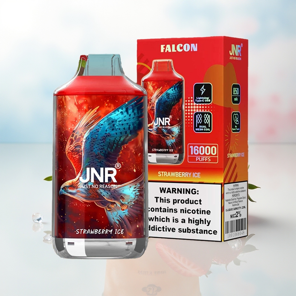 JNR Falcon 16000 Puffs 850 mAh Braškinis Ledas Wholesale Lithuania