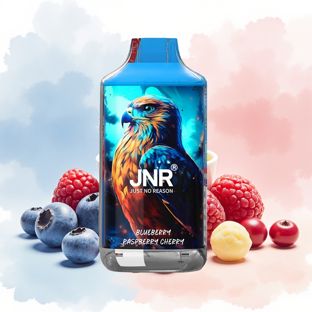 JNR Falcon 16000 Puffs 850 mAh Mėlynųjų Gervuogių Aviečių Vyšnių Didmeninė Prekė Lietuvoje