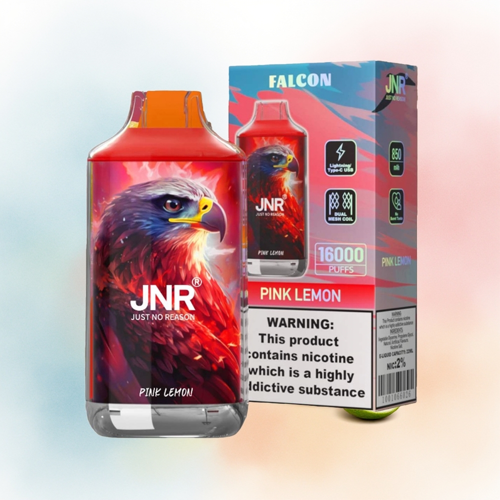 JNR Falcon 16000 Puffs 850 mAh Rūgščios Citrinos Pink Lemon Wholesale Lithuania