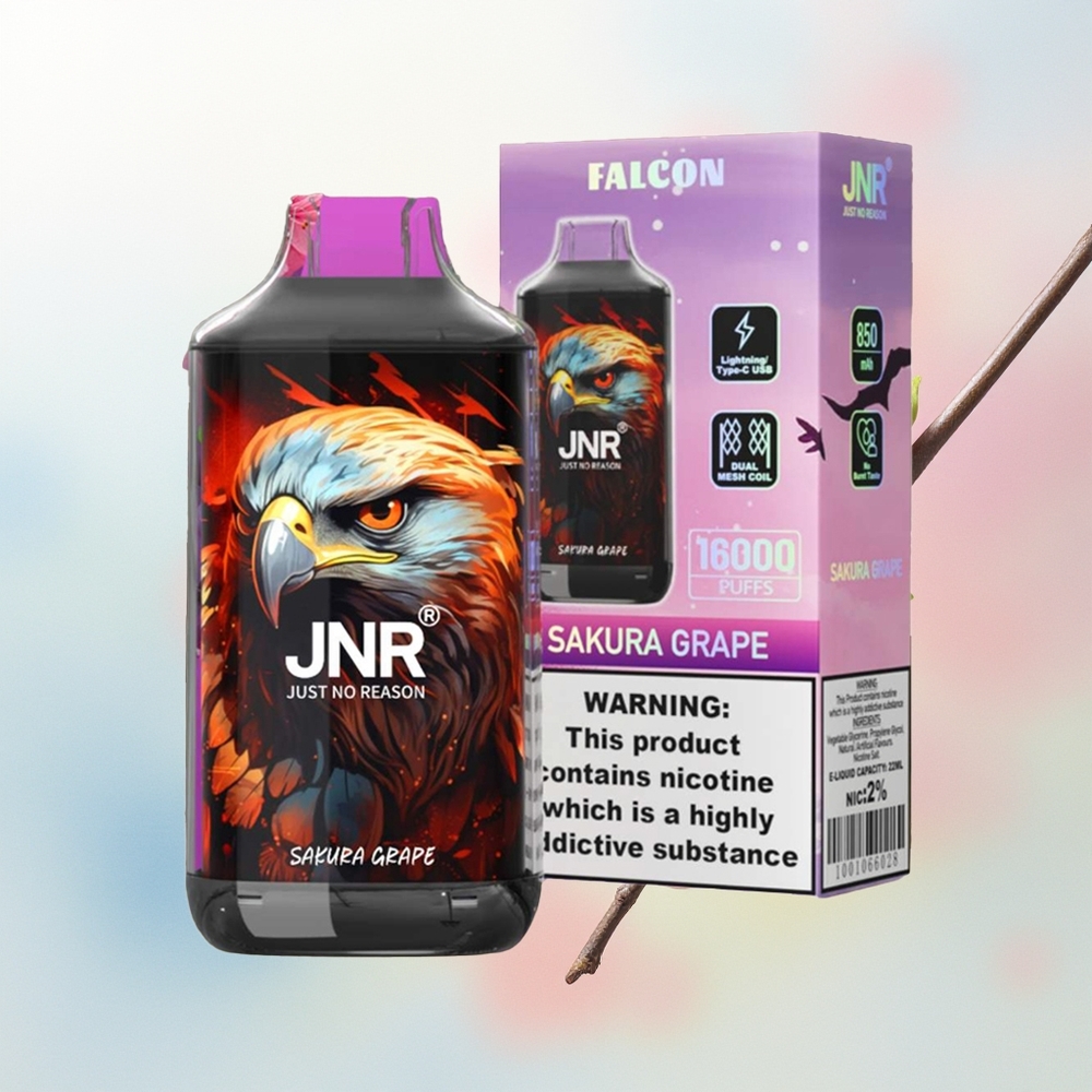 JNR Falcon 16000 Puffs 850 mAh Sakura Vynuogės Wholesale Lithuania