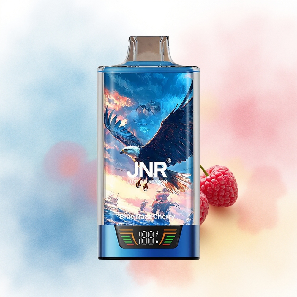 JNR Falcon Pro 28000 28000 Puffs USB Type-C Mėlyna Avietė Vyšnia Didmeninė Prekyba Lietuvoje